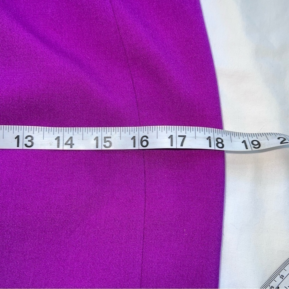 Ellen Tracy fuschia pencil straight skirt size 2 - Picture 8 of 9